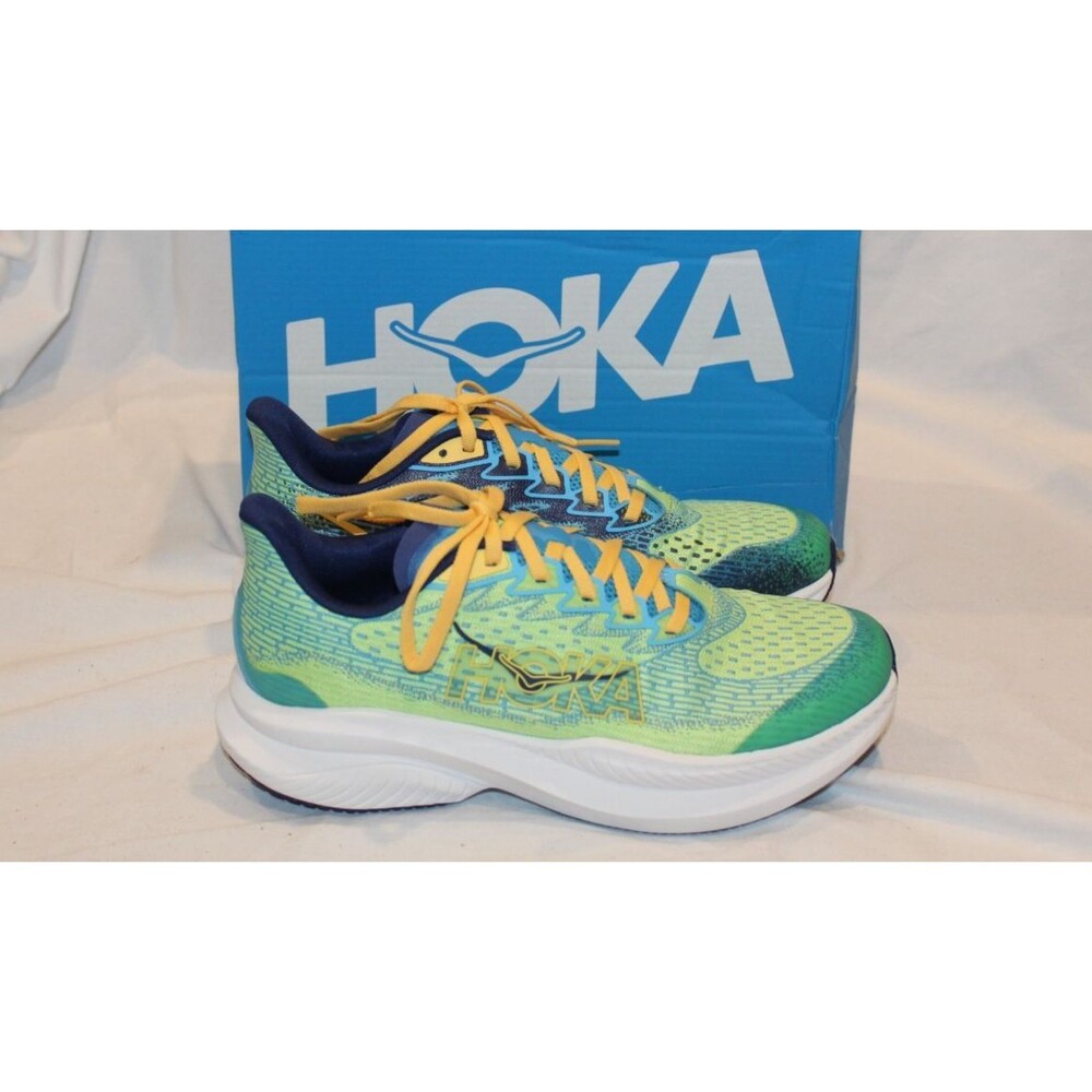 NEW Hoka One Women's MACH 6 RUNNING SNEAKERS YOUTH 6 WOMEN'S 7.5 GREEN - Picture 1 of 6